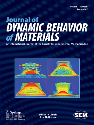 Jose has assumed the role of Technical Editor for the Journal of Dynamic Behaviour of Materials!